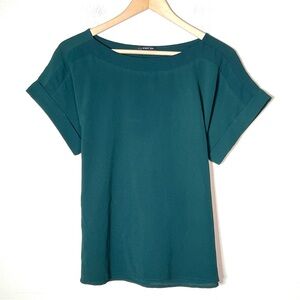 West Kei dark green blouse top shirt size medium M B175